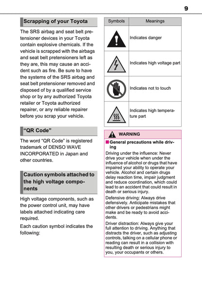 2025-2026 Toyota Aygo X Owner's Manual | English