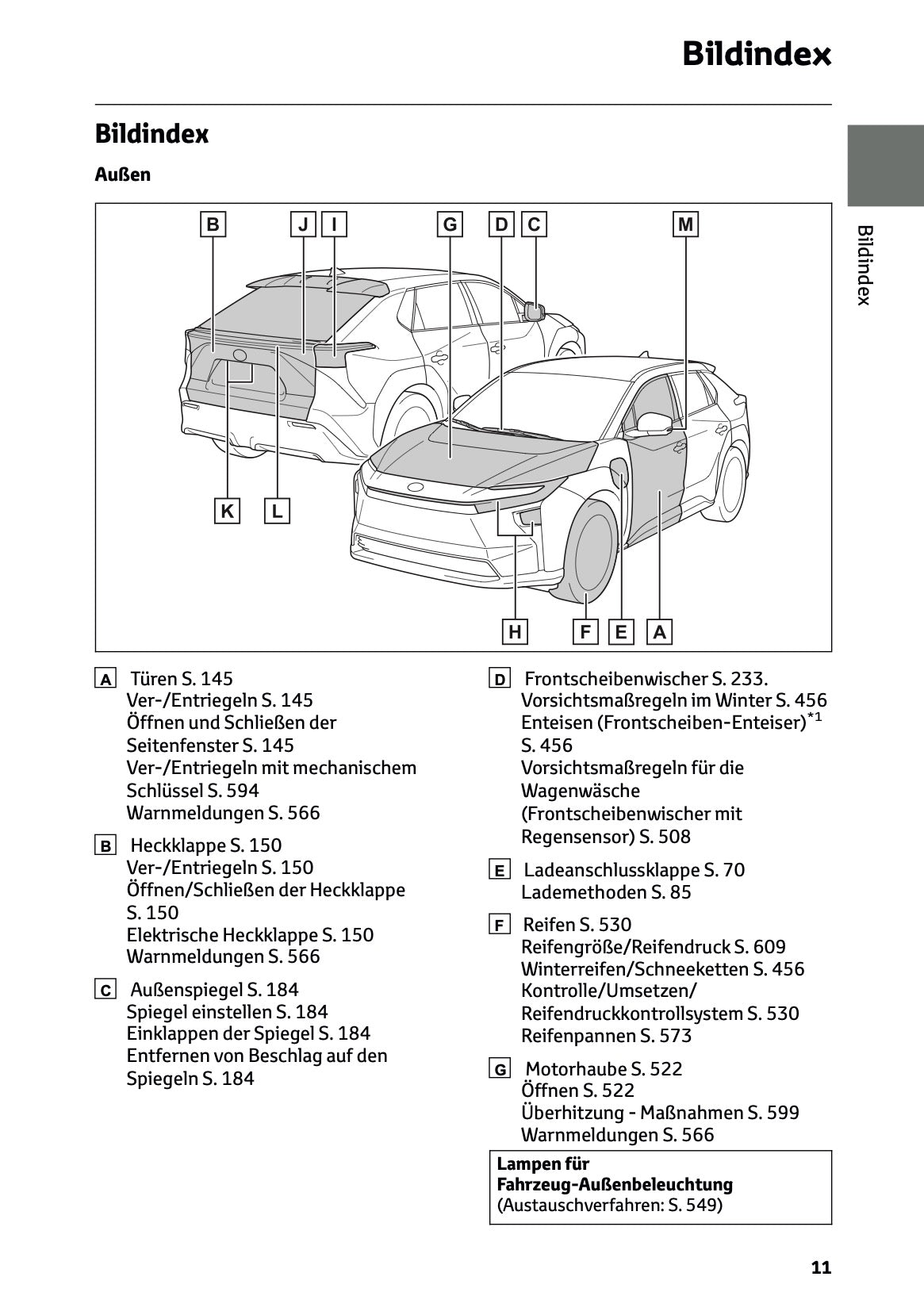 2025 Toyota bZ4X Bedienungsanleitung | Deutsch