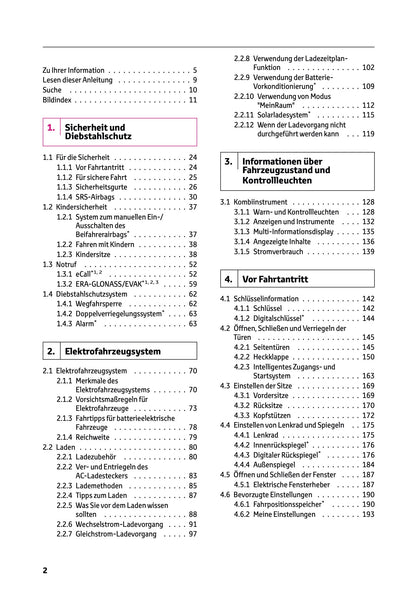 2025 Toyota bZ4X Bedienungsanleitung | Deutsch
