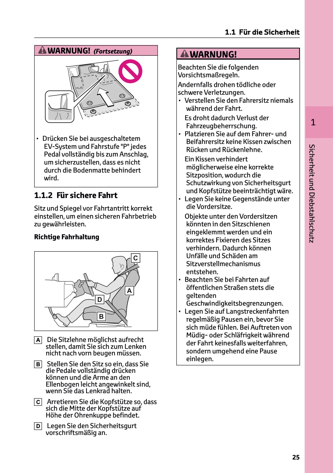 2025 Toyota bZ4X Bedienungsanleitung | Deutsch