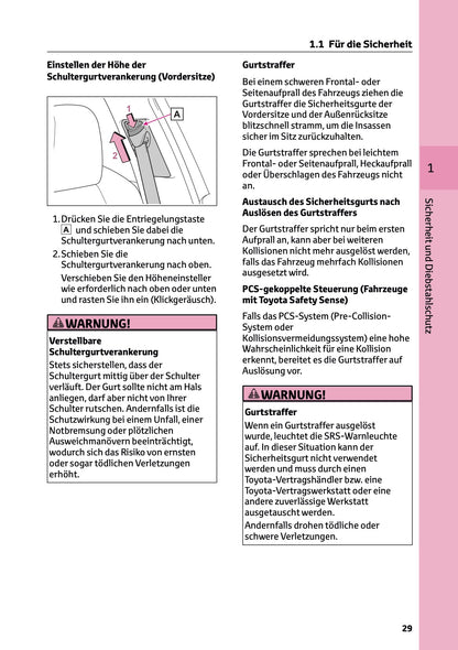 2025 Toyota bZ4X Bedienungsanleitung | Deutsch