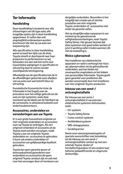 2025 Toyota bZ4X Owner's Manual | Dutch