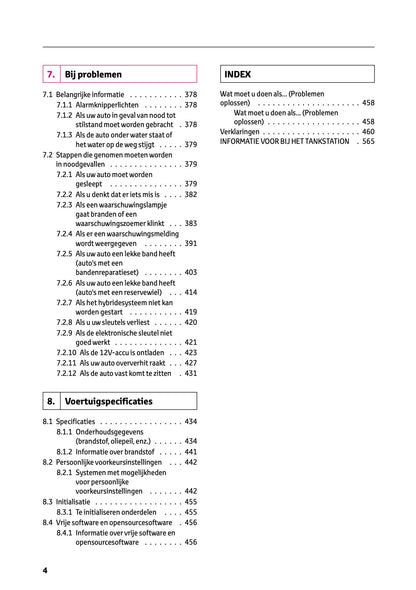 2025-2026 Toyota Camry Hybrid Owner's Manual | Dutch