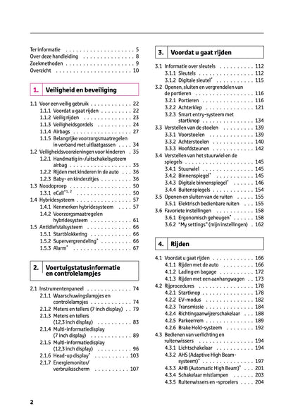 2023-2024 Toyota C-HR Hybrid Owner's Manual | Dutch