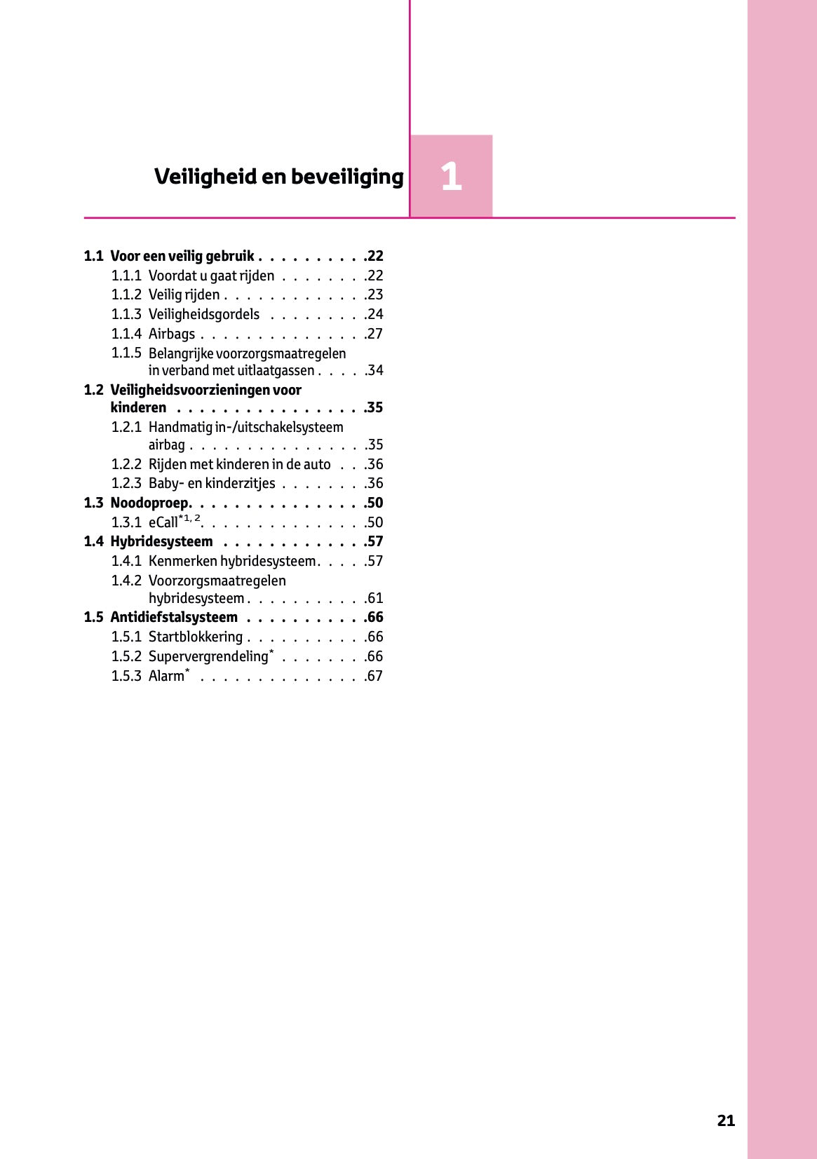 2023-2024 Toyota C-HR Hybrid Owner's Manual | Dutch