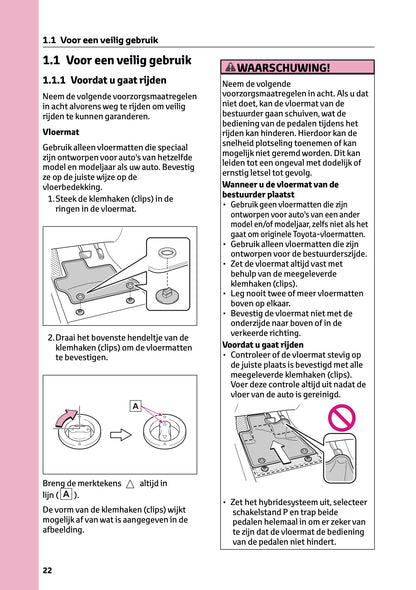 2023-2024 Toyota C-HR Hybrid Owner's Manual | Dutch