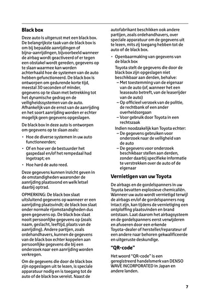 2023-2024 Toyota C-HR Hybrid Owner's Manual | Dutch