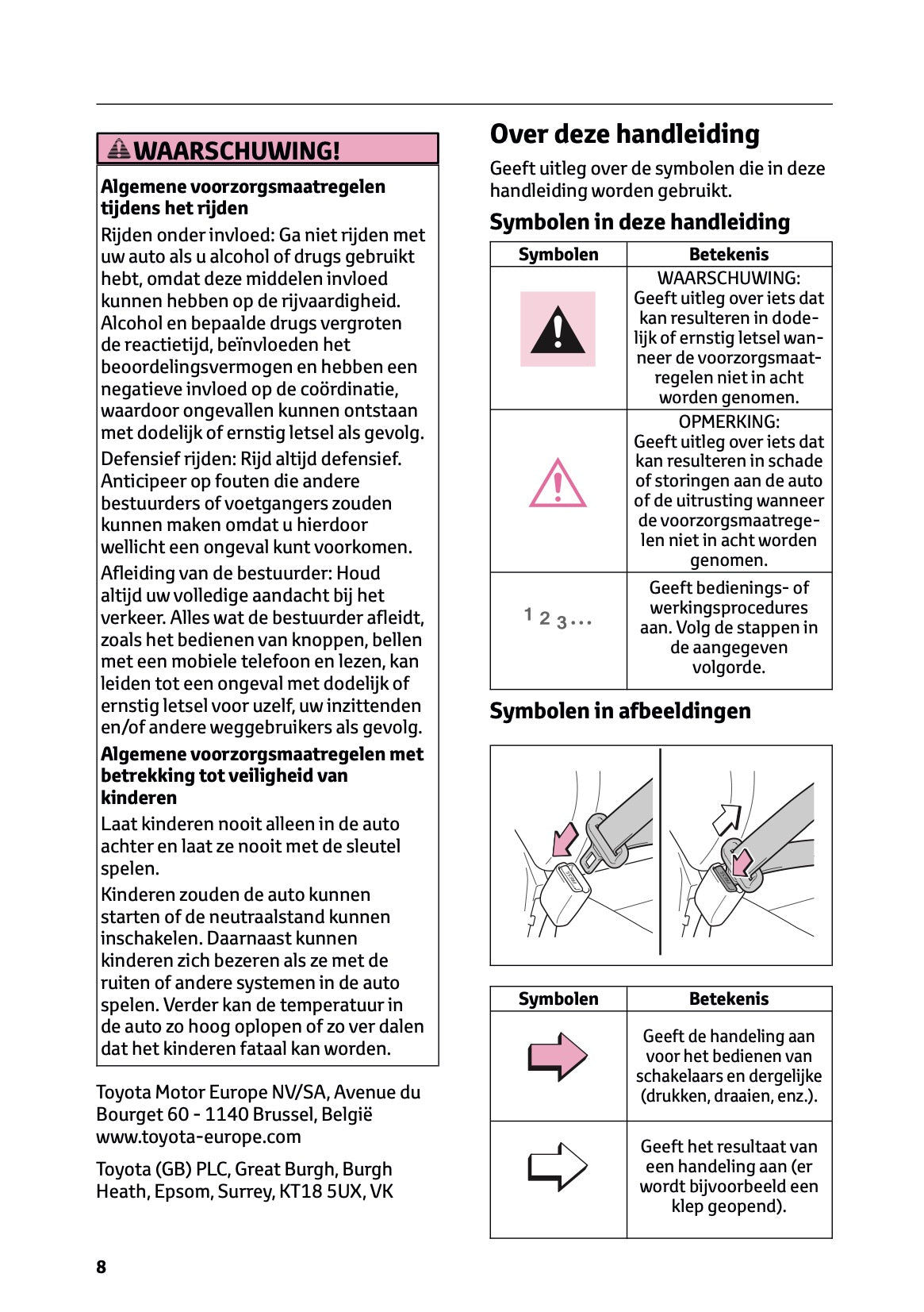 2023-2024 Toyota C-HR Hybrid Owner's Manual | Dutch