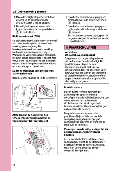 2026 Toyota C-HR Hybrid Owner's Manual | Dutch