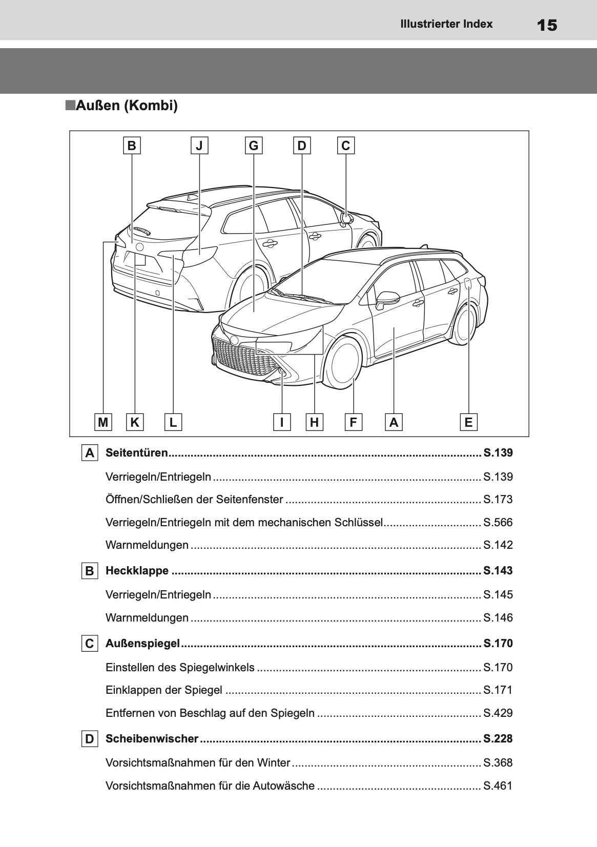 2022-2024 Toyota Corolla Hybrid Hatchback/Touring Sports Owner's Manual | German