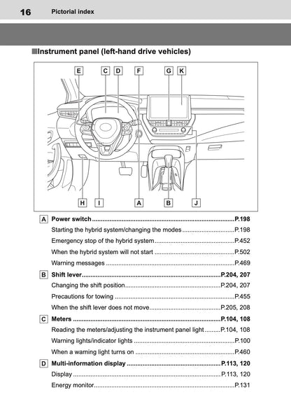 2026 Toyota Corolla Hybrid Hatchback/Touring Sports Owner's Manual | English
