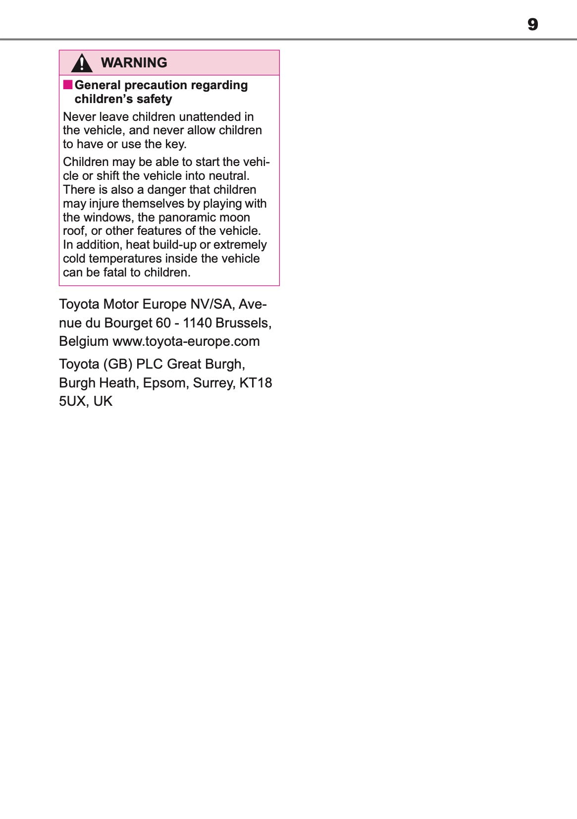 2026 Toyota Corolla Hybrid Hatchback/Touring Sports Owner's Manual | English