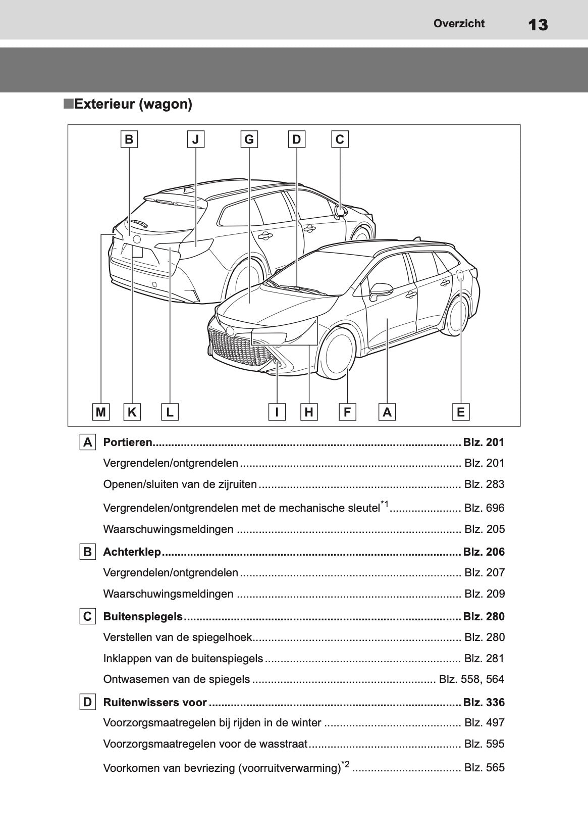 2020-2022 Toyota Corolla Hatchback/Touring Sports Gebruikershandleiding | Nederlands