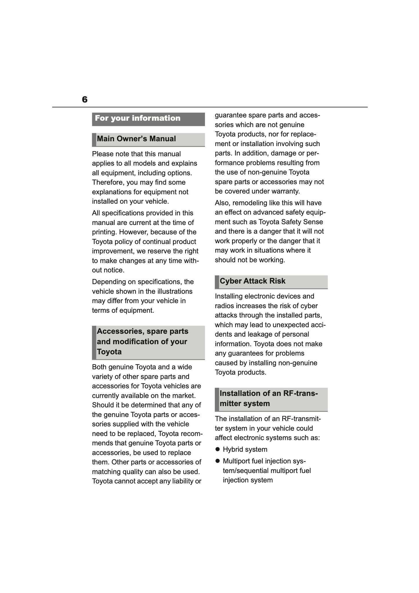 2022-2023 Toyota Corolla Cross Hybrid Owner's Manual | English