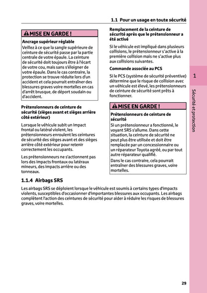 2025-2026 Toyota Mirai Owner's Manual | French