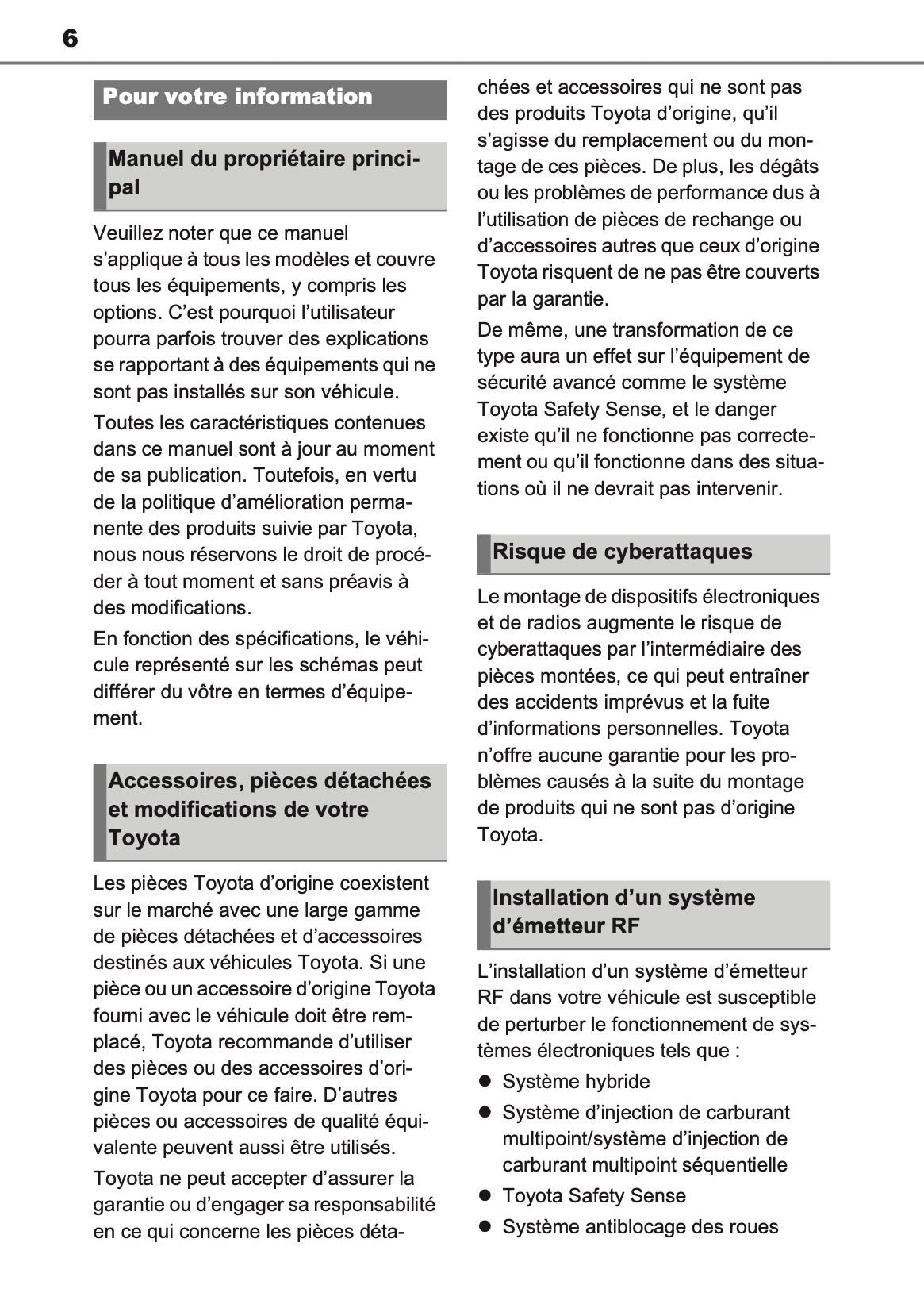 2023 Toyota Prius PHEV Owner's Manual | French