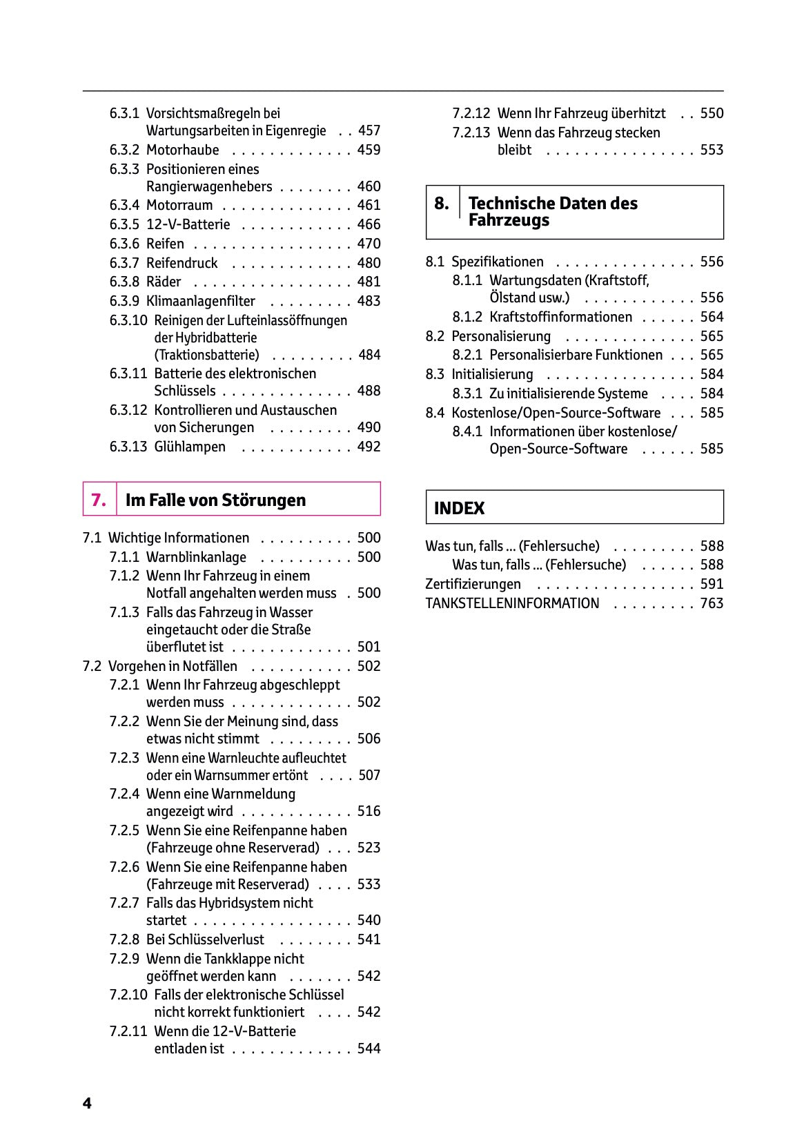 2026 Toyota RAV4 Hybrid Owner's Manual | German