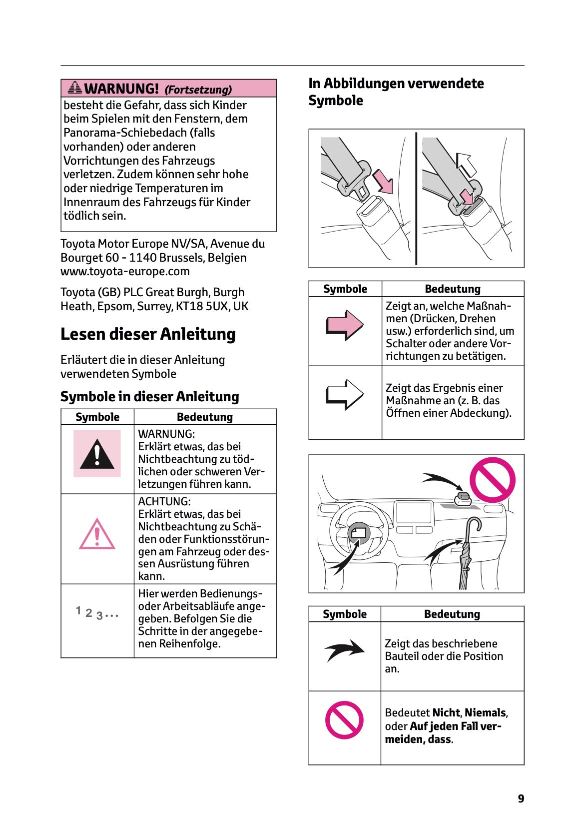 2026 Toyota RAV4 Hybrid Owner's Manual | German