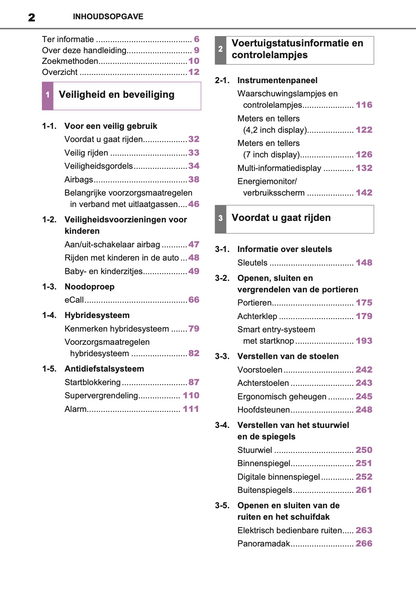 2020-2021 Toyota RAV4 Hybrid Owner's Manual | Dutch