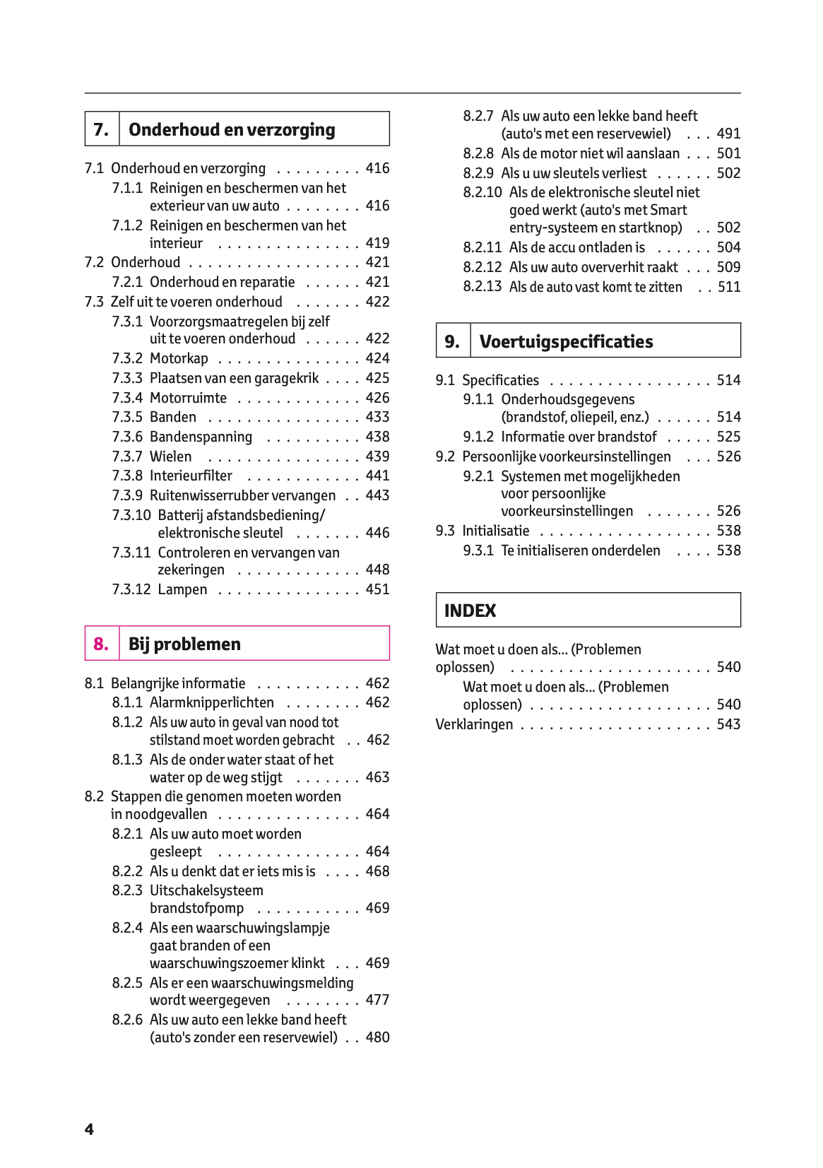 2021-2022 Toyota RAV4 Owner's Manual | Dutch