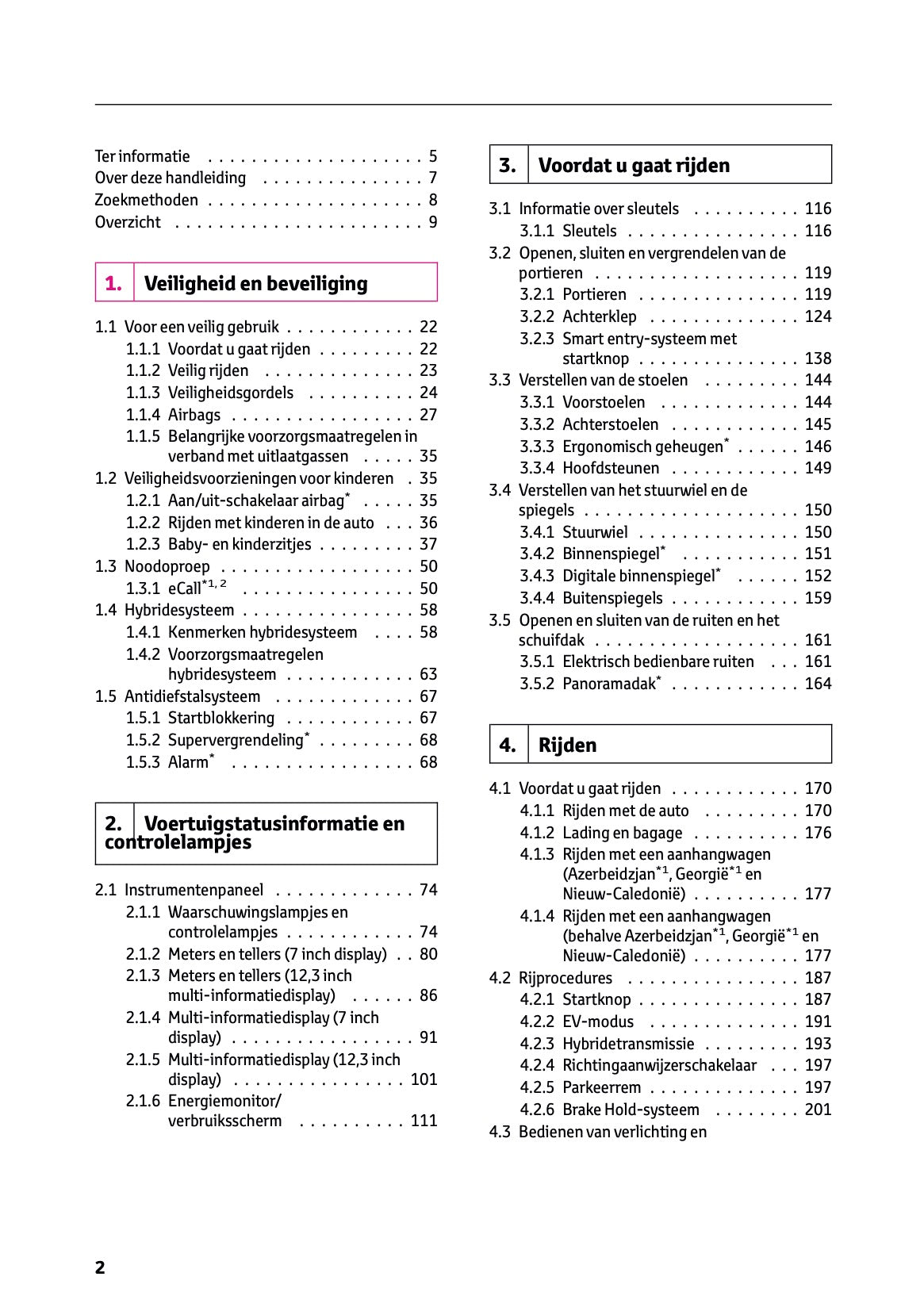 2024-2025 Toyota RAV4 Hybrid Owner's Manual | Dutch