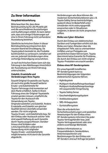 2026 Toyota RAV4 Plug-in-Hybrid Owner's Manual | German