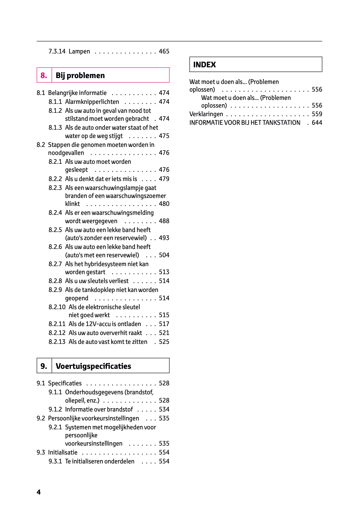 2022-2023 Toyota RAV4 Plug-in-Hybrid Owner's Manual | Dutch