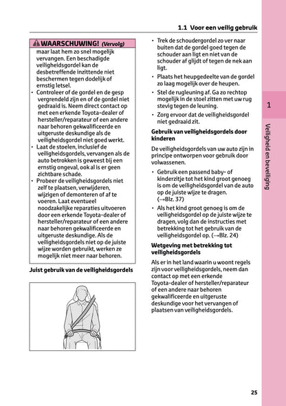 2024-2025 Toyota RAV4 Plug-in-Hybrid Owner's Manual | Dutch
