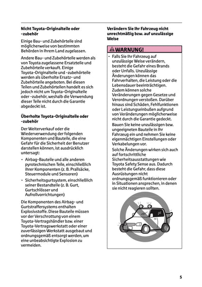 2025-2026 Toyota Urban Cruiser Owner's Manual | German