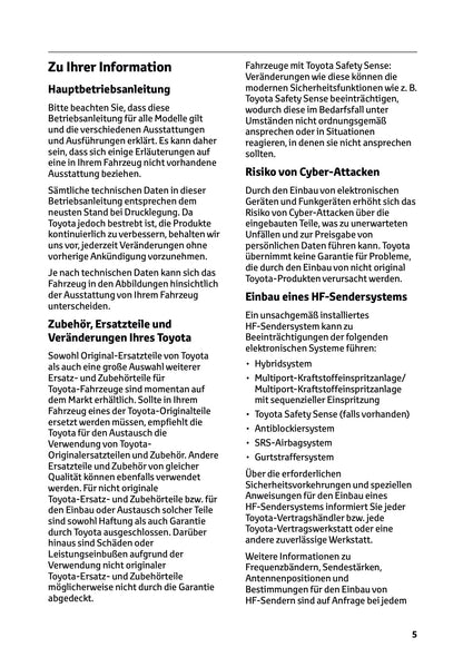 2026 Toyota Yaris Hybrid Bedienungsanleitung | Deutsch