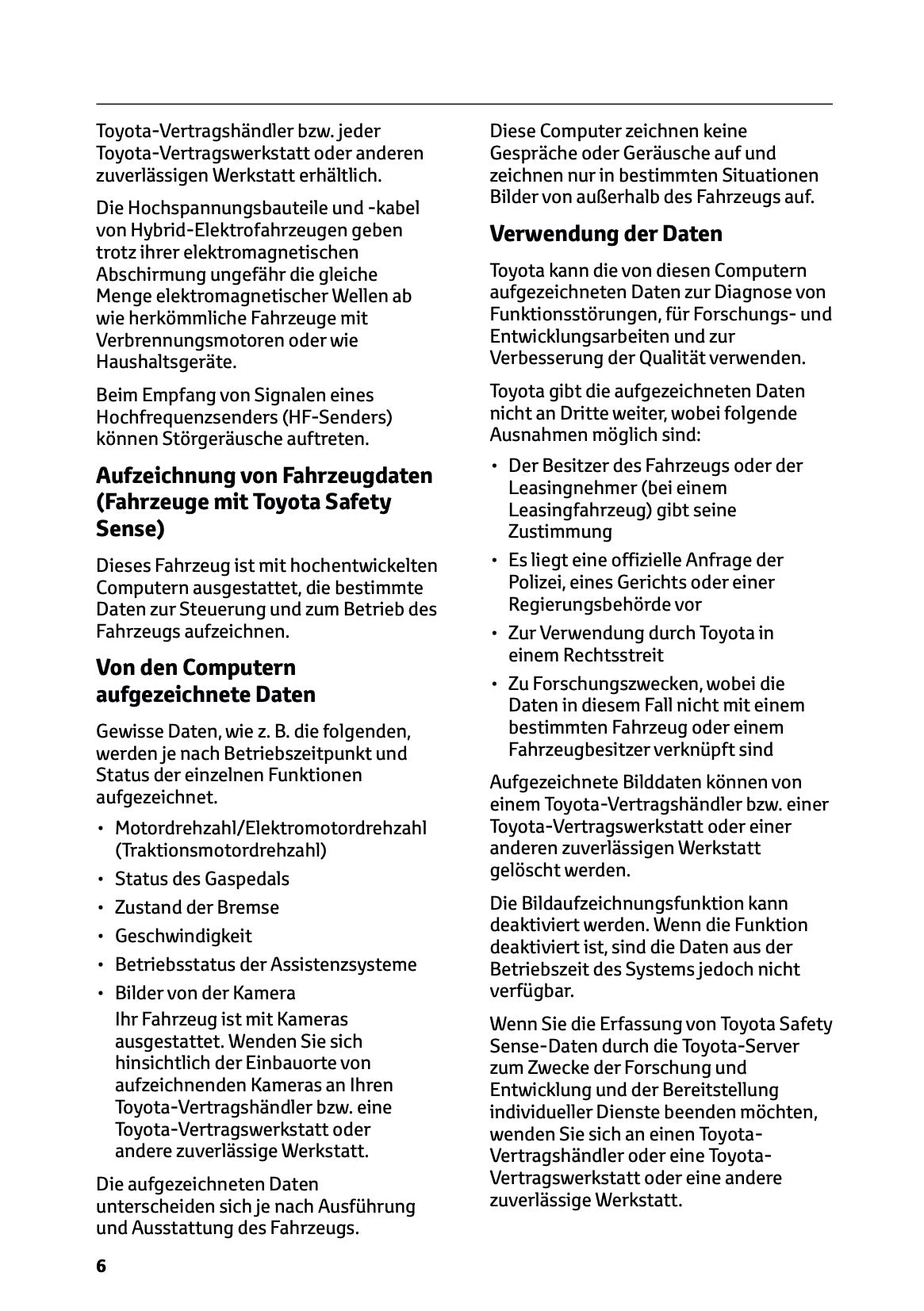 2026 Toyota Yaris Hybrid Bedienungsanleitung | Deutsch