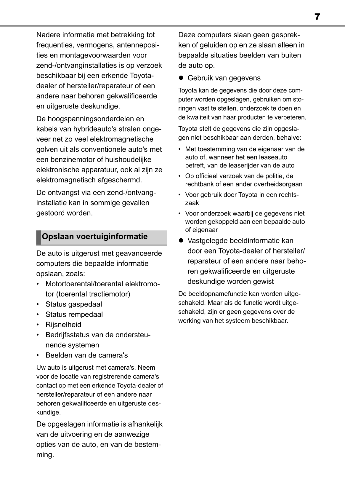 2022-2023 Toyota Yaris Hybrid Owner's Manual | Dutch