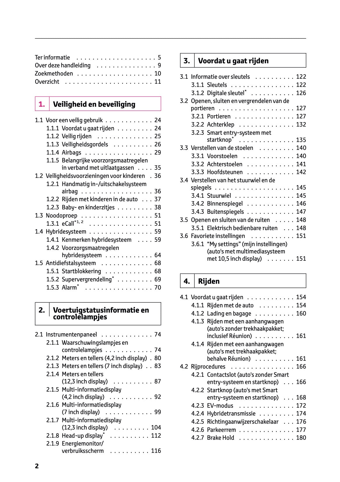 2026 Toyota Yaris Hybrid Owner's Manual | Dutch