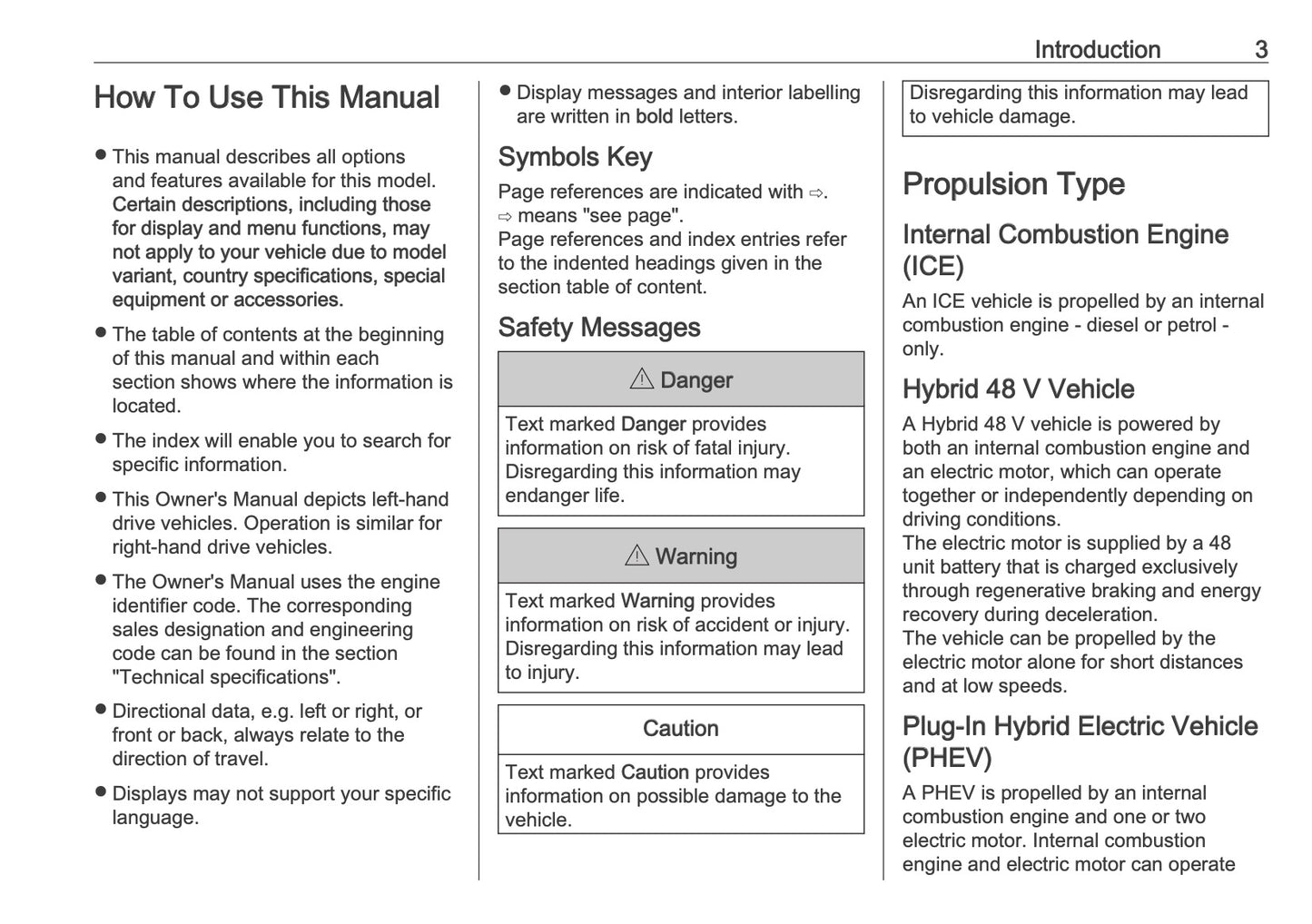 2025 Vauxhall Astra Owner's Manual | English