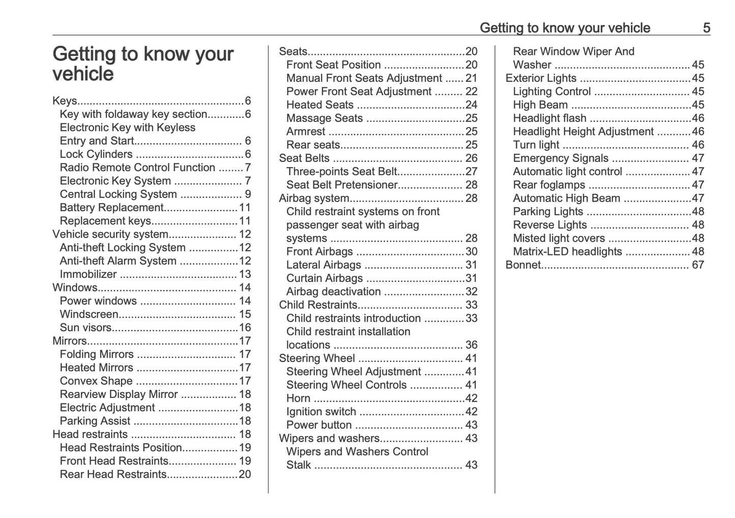 2026 Vauxhall Astra Owner's Manual | English