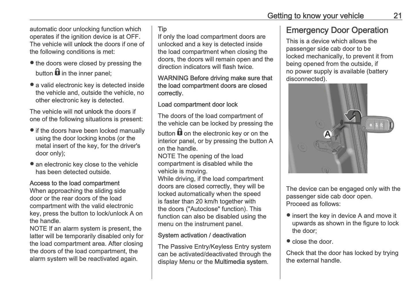 2026 Vauxhall Movano Owner's Manual | English