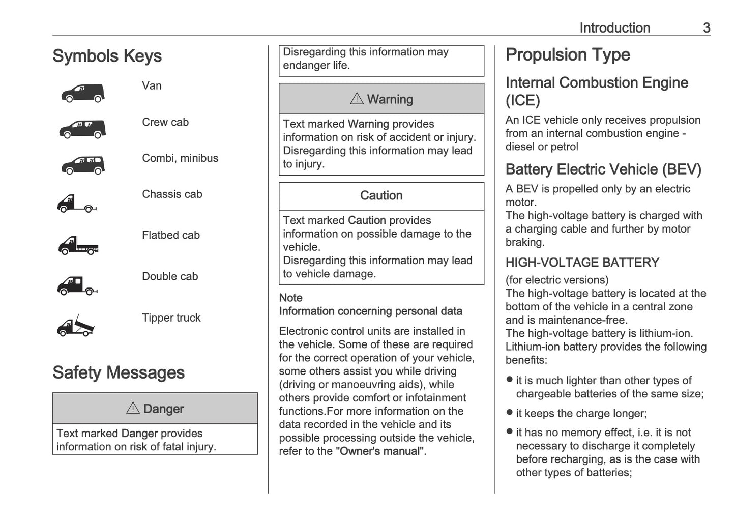 2026 Vauxhall Movano Owner's Manual | English
