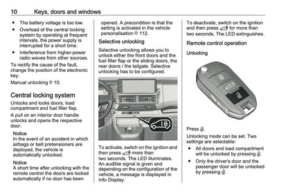 2024-2025 Vauxhall Vivaro Owner's Manual | English