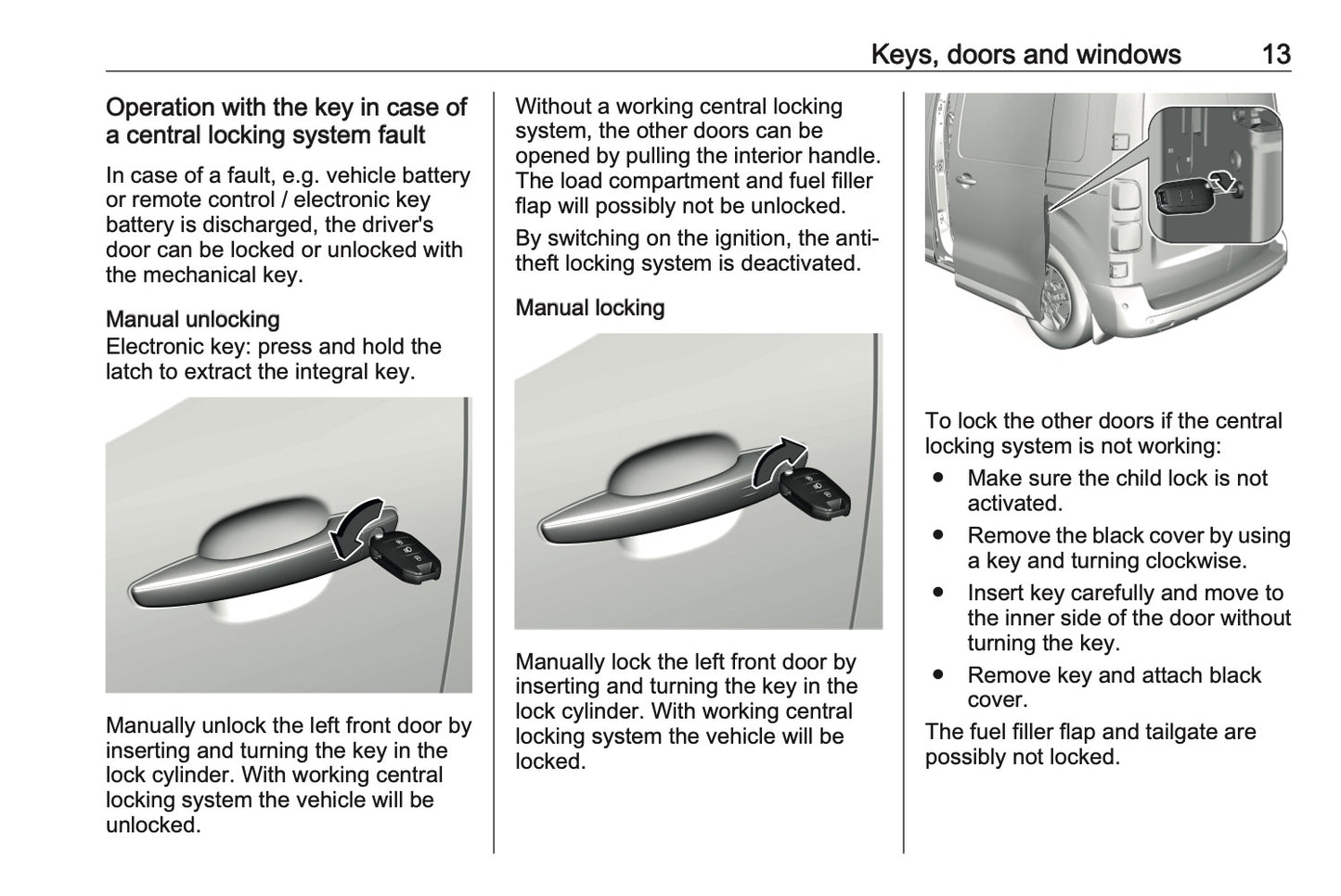 2024-2025 Vauxhall Vivaro Owner's Manual | English