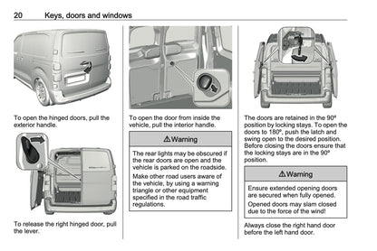 2024-2025 Vauxhall Vivaro Owner's Manual | English