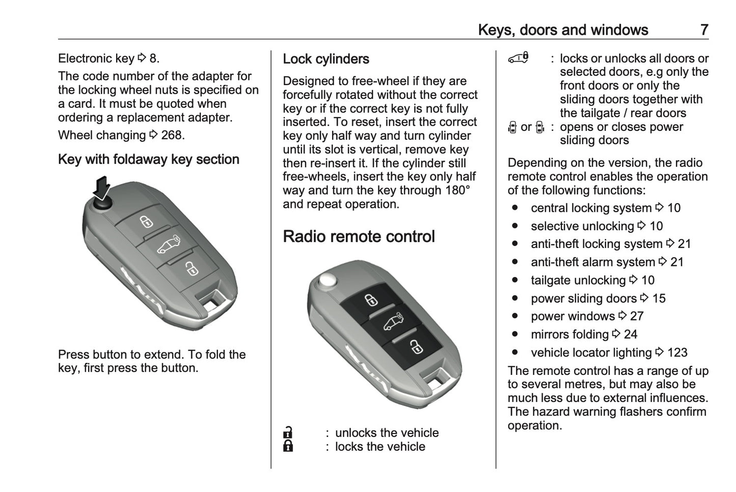 2024-2025 Vauxhall Vivaro Owner's Manual | English
