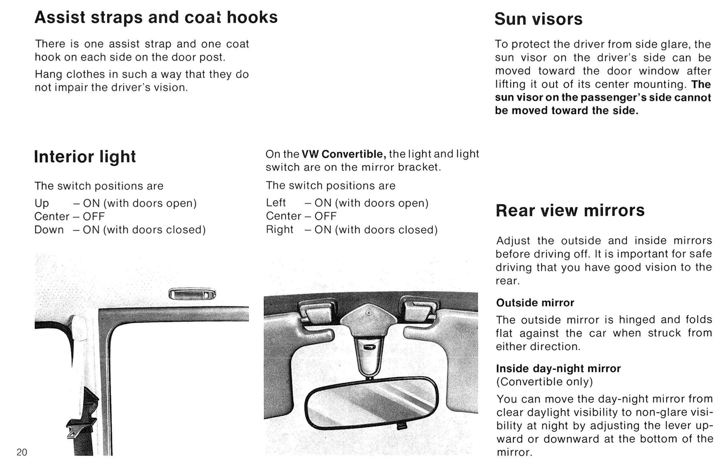 1977 Volkswagen Beetle Owner's Manual | English