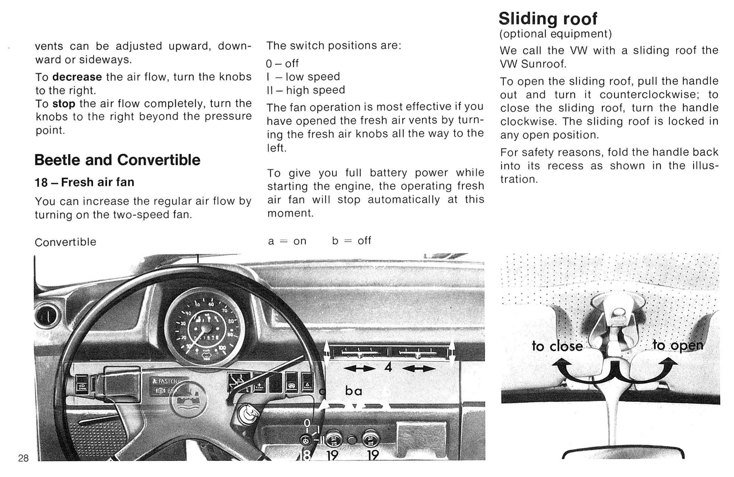 1978 Volkswagen Beetle Owner's Manual | English