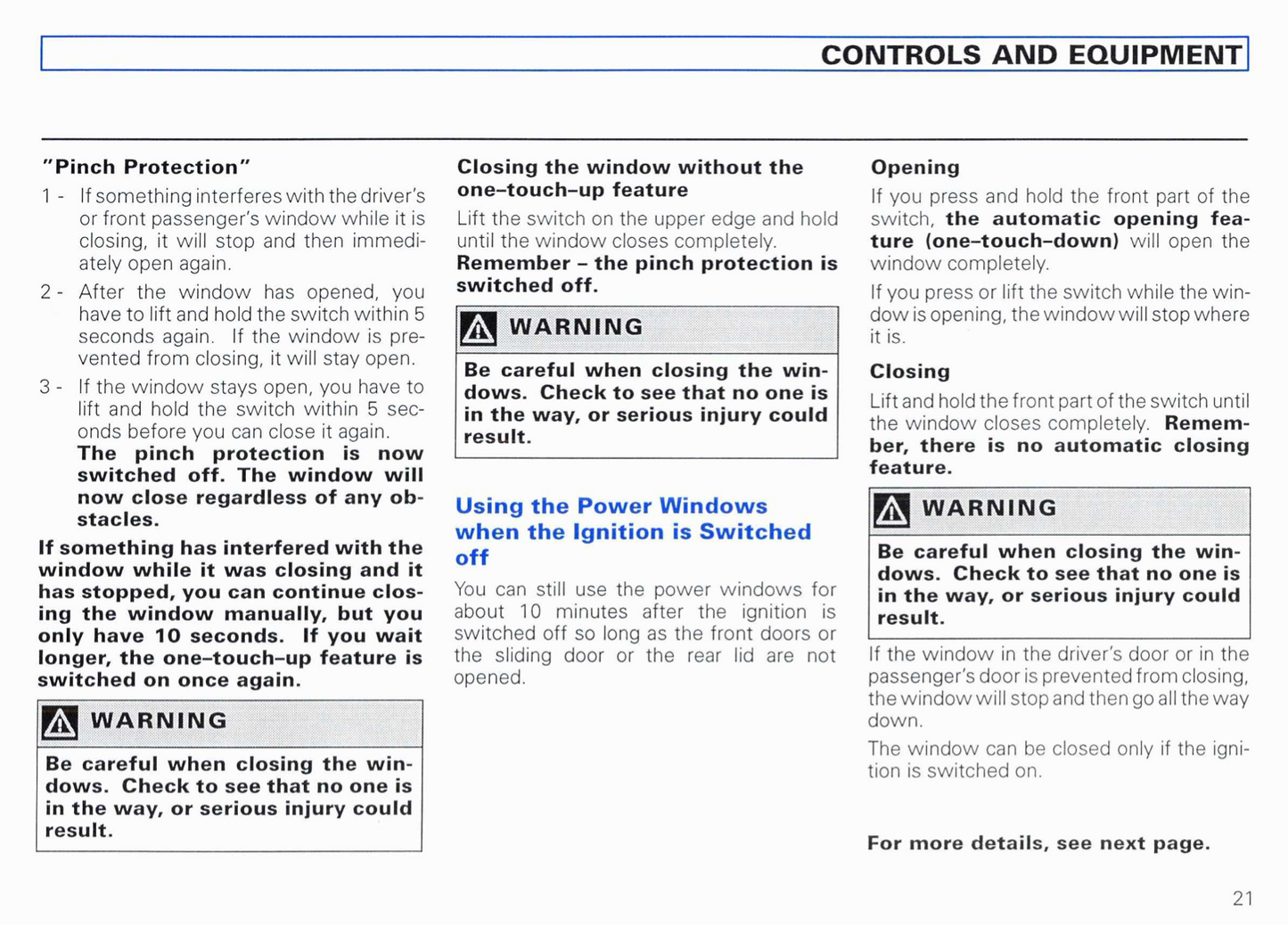 1999 Volkswagen EuroVan Owner's Manual | English