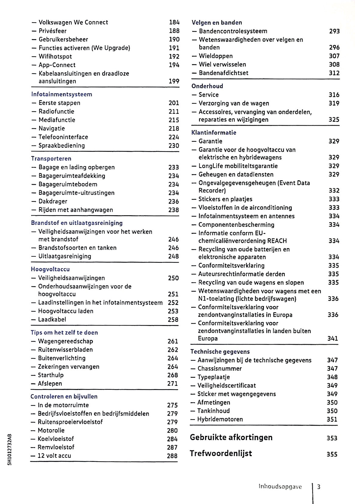 2020 Volkswagen Golf eHybrid / Golf GTE Gebruikershandleiding | Nederlands