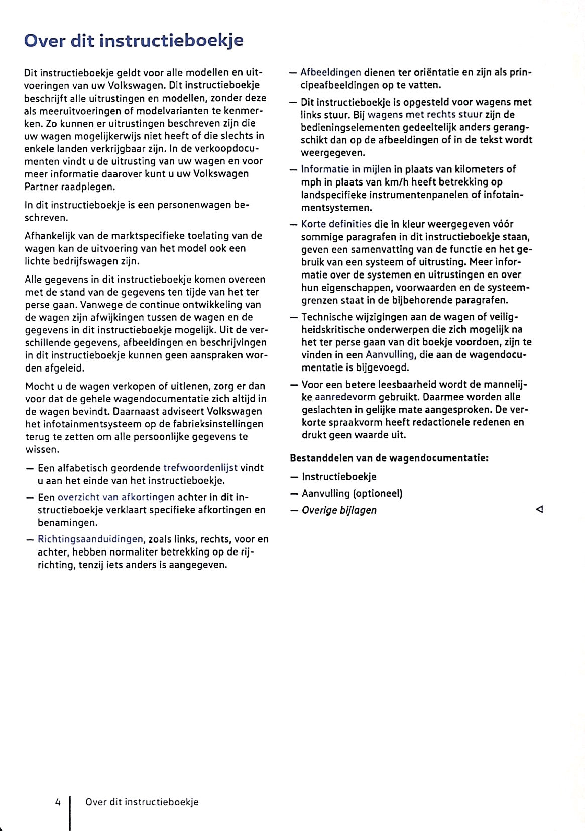 2020 Volkswagen Golf eHybrid / Golf GTE Gebruikershandleiding | Nederlands