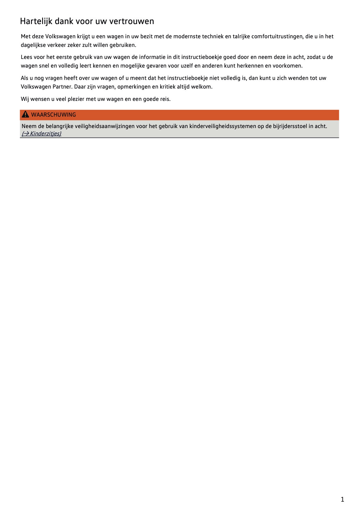 2020-2021 Volkswagen Polo Owner's Manual | Dutch