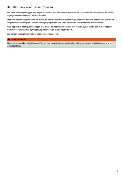 2020-2021 Volkswagen Polo Owner's Manual | Dutch