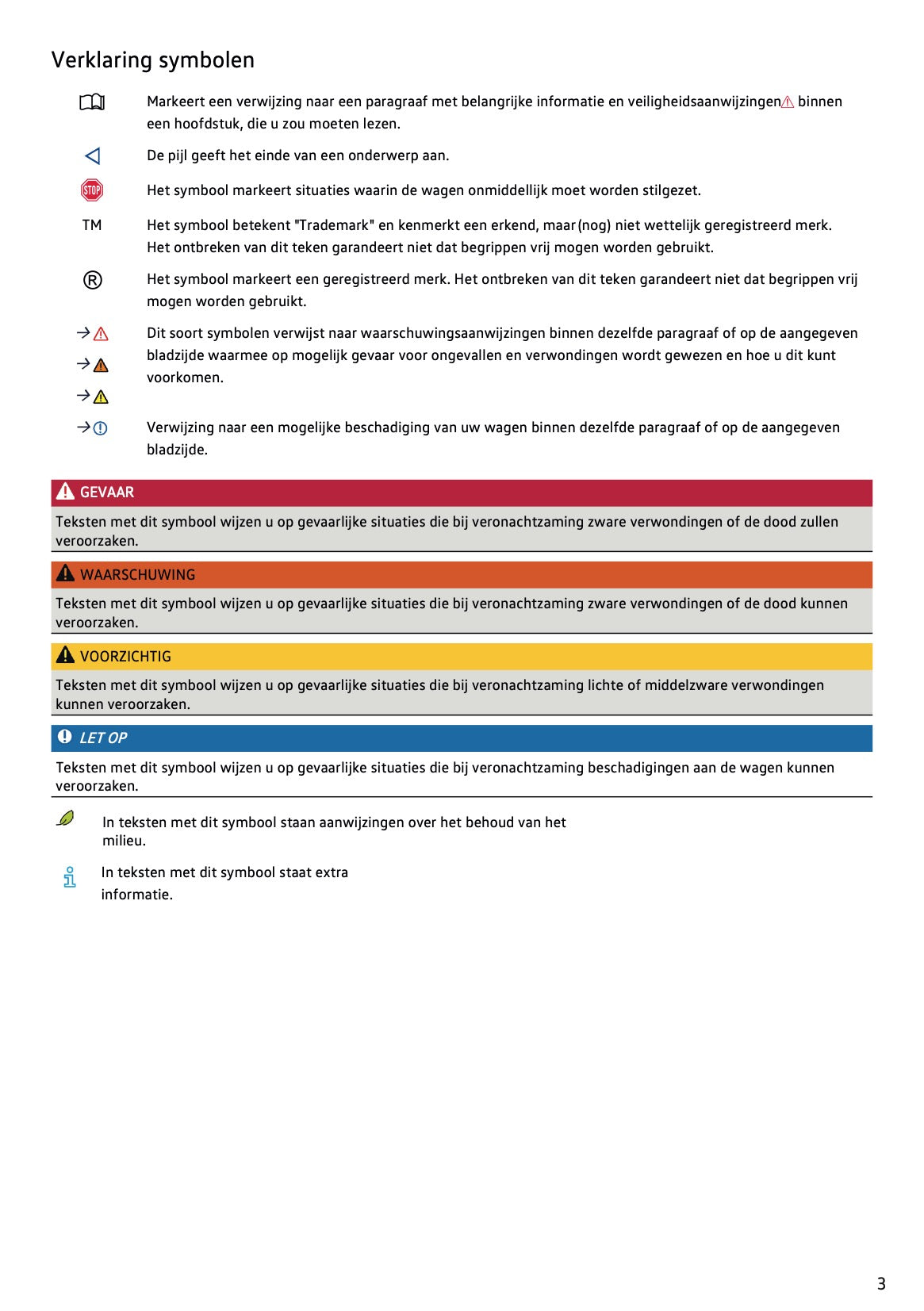 2020-2021 Volkswagen Polo Owner's Manual | Dutch