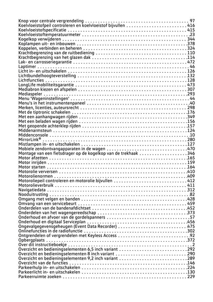 2020-2021 Volkswagen Polo Owner's Manual | Dutch